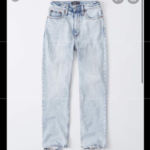 Abercrombie ultra high rise light wash jeans